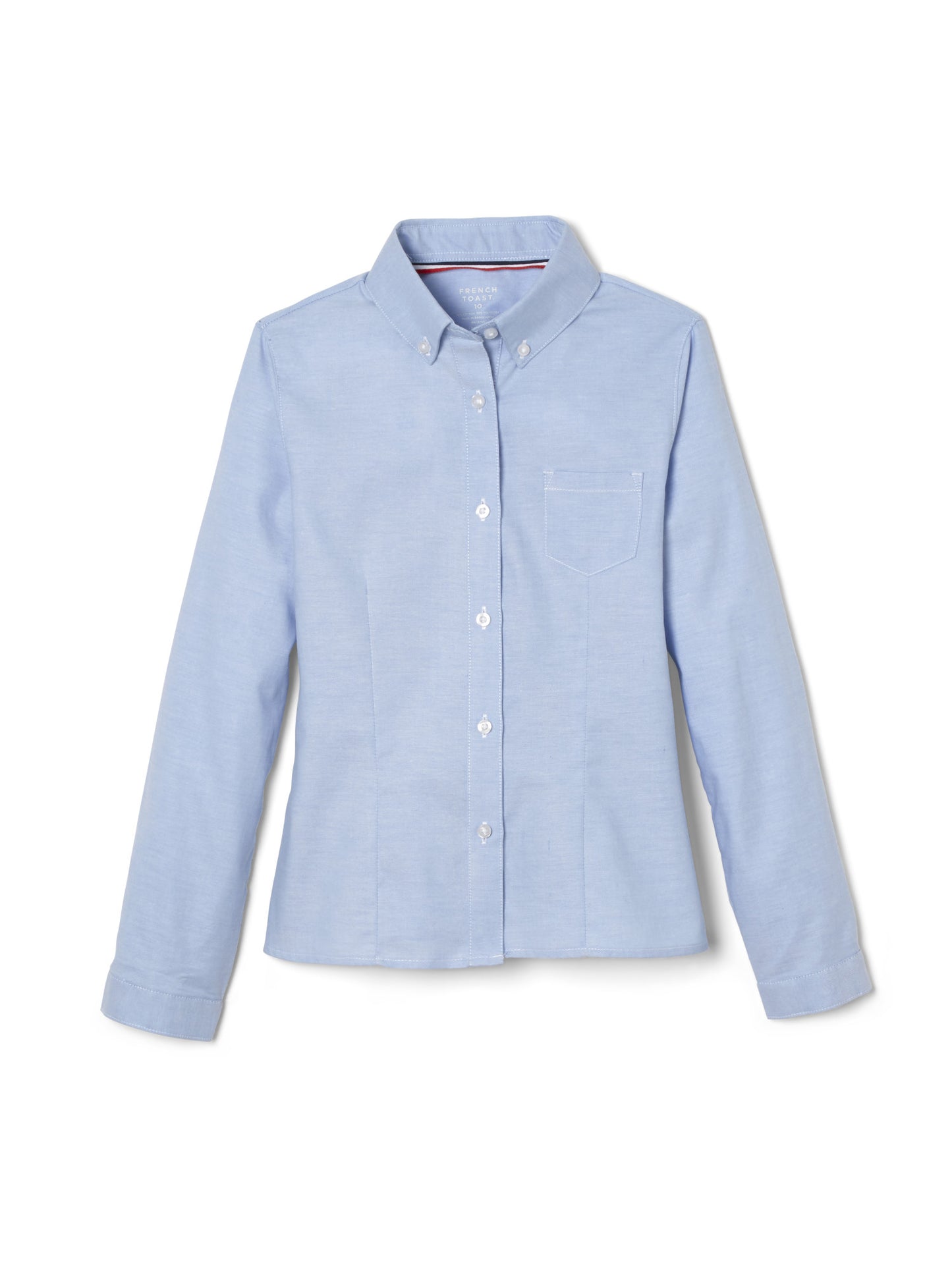 French Toast Girls' School Uniform Long Sleeve Oxford Shirt 20.5 Plus NWT