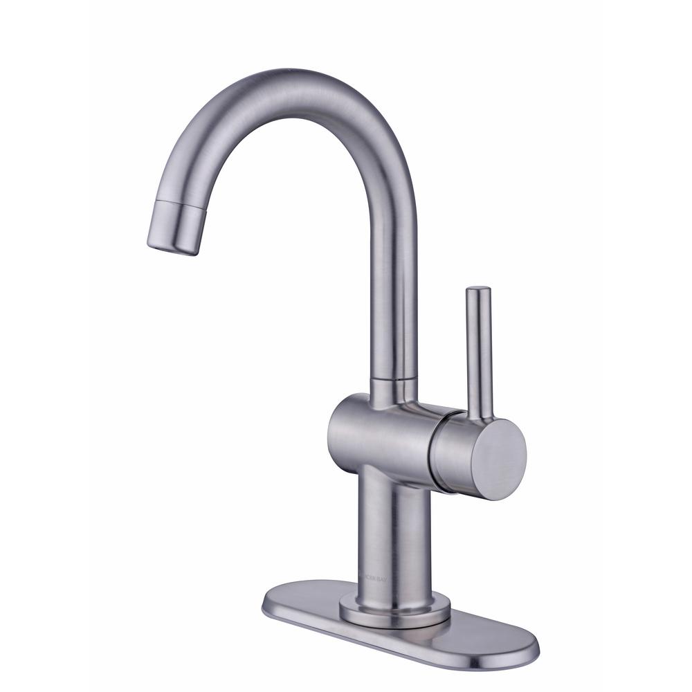 Glacier Bay Dorind Single Handle Bathroom Faucet Brushed Nickel Open Box