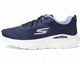 Women's Skechers Go Run Lite Quick Stride Running Shoes - Navy/Lavender 8.5 NIB