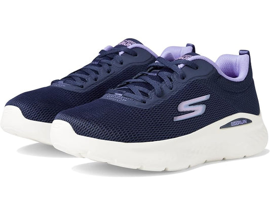 Women's Skechers Go Run Lite Quick Stride Running Shoes - Navy/Lavender 8.5 NIB