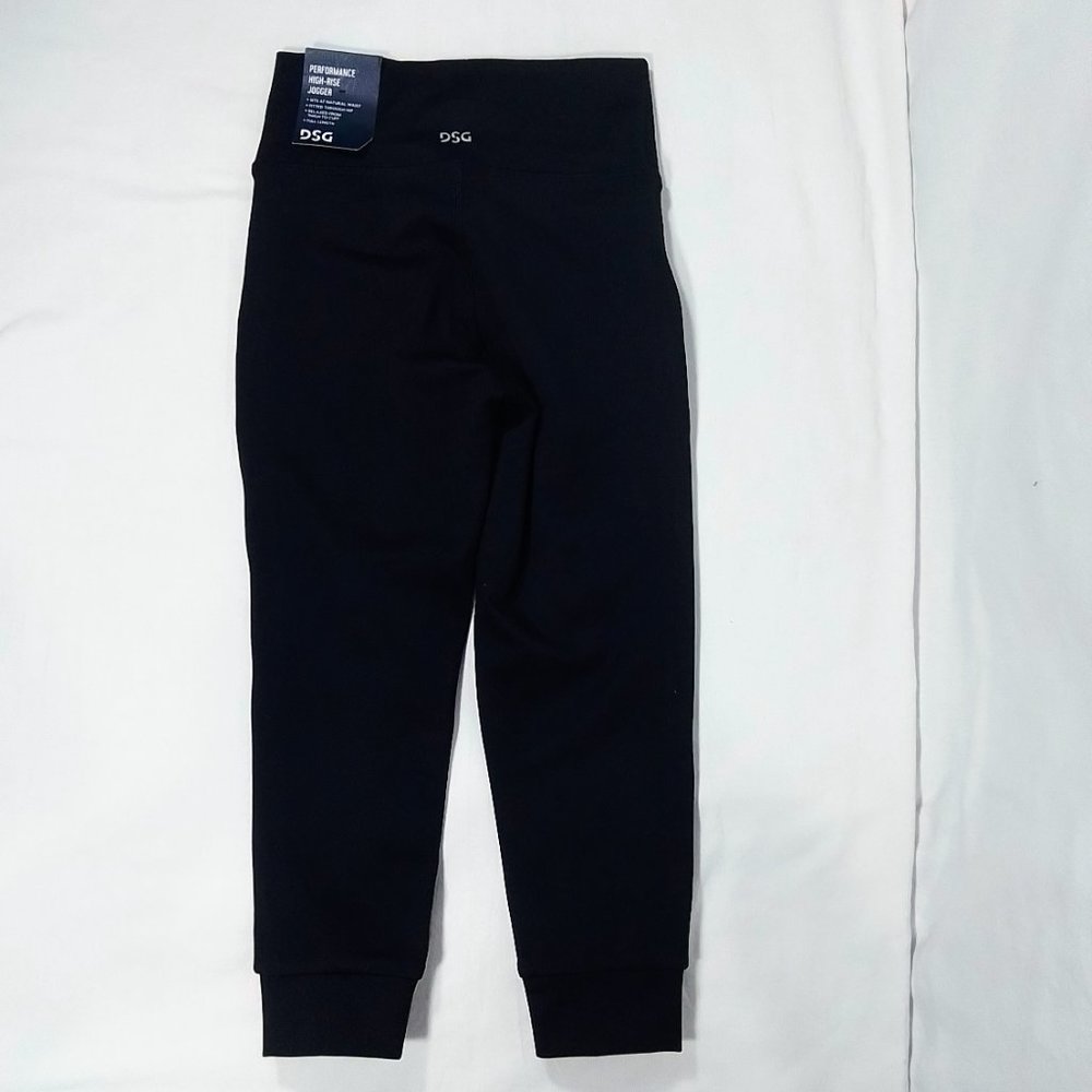 Girls' Knit Jogger Pants-Active-Leggings-Pure Black-2XS-New with Tags