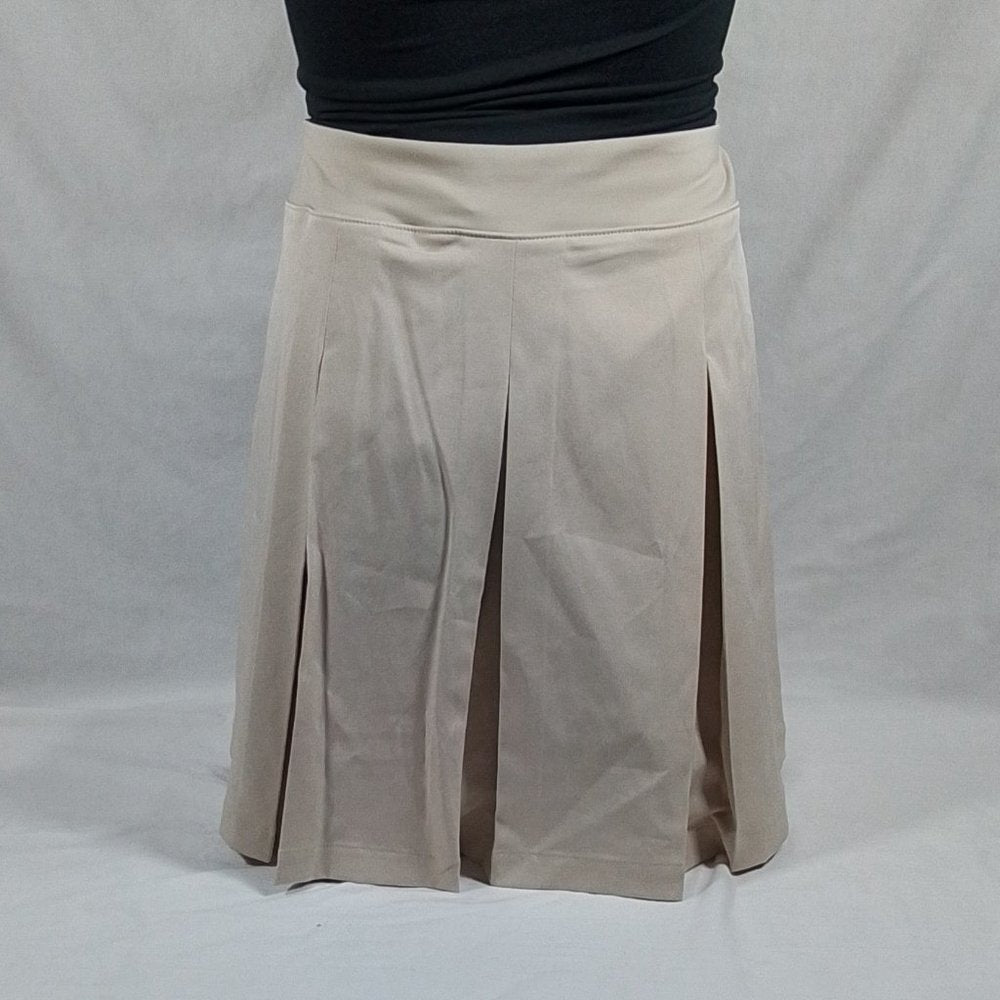 Women's Lady Hagen 16" Pleated Skort Light Khaki -Various Sizes- New with Tags