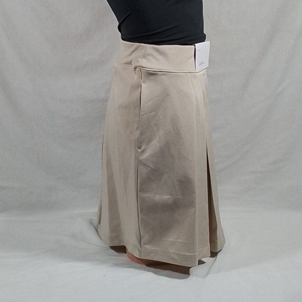Women's Lady Hagen 16" Pleated Skort Light Khaki -Various Sizes- New with Tags