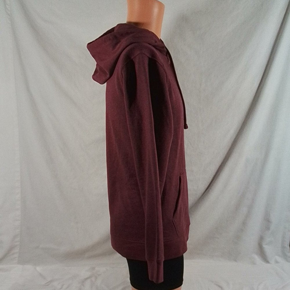 Men's Alpine Design Graphic Hoodie Deep Bordeaux Heather-Size Small-New with Tag