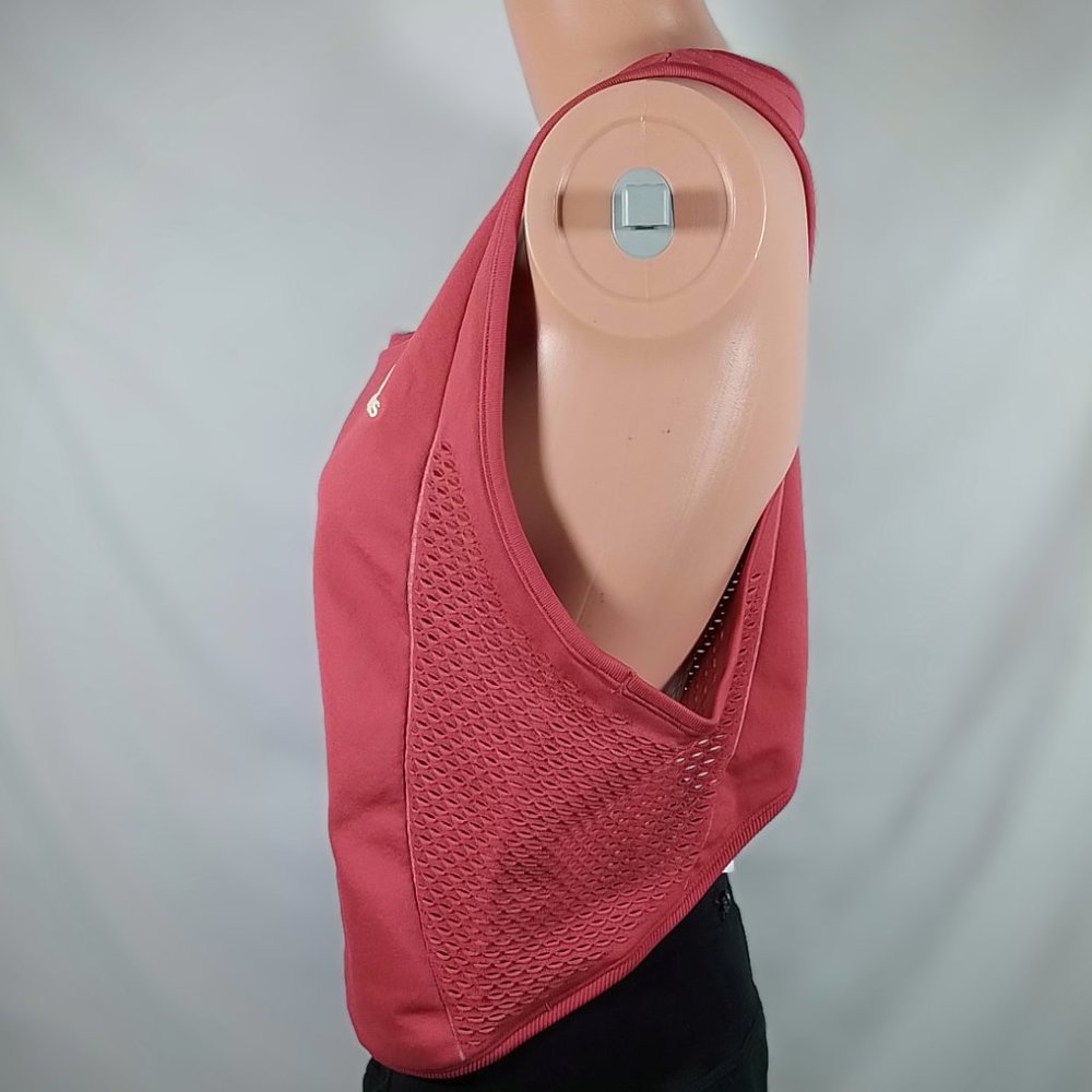 Women's Adidas Primeknit Pink Primeblue Tennis Tank Top-Wild Pink-L-New with Tag