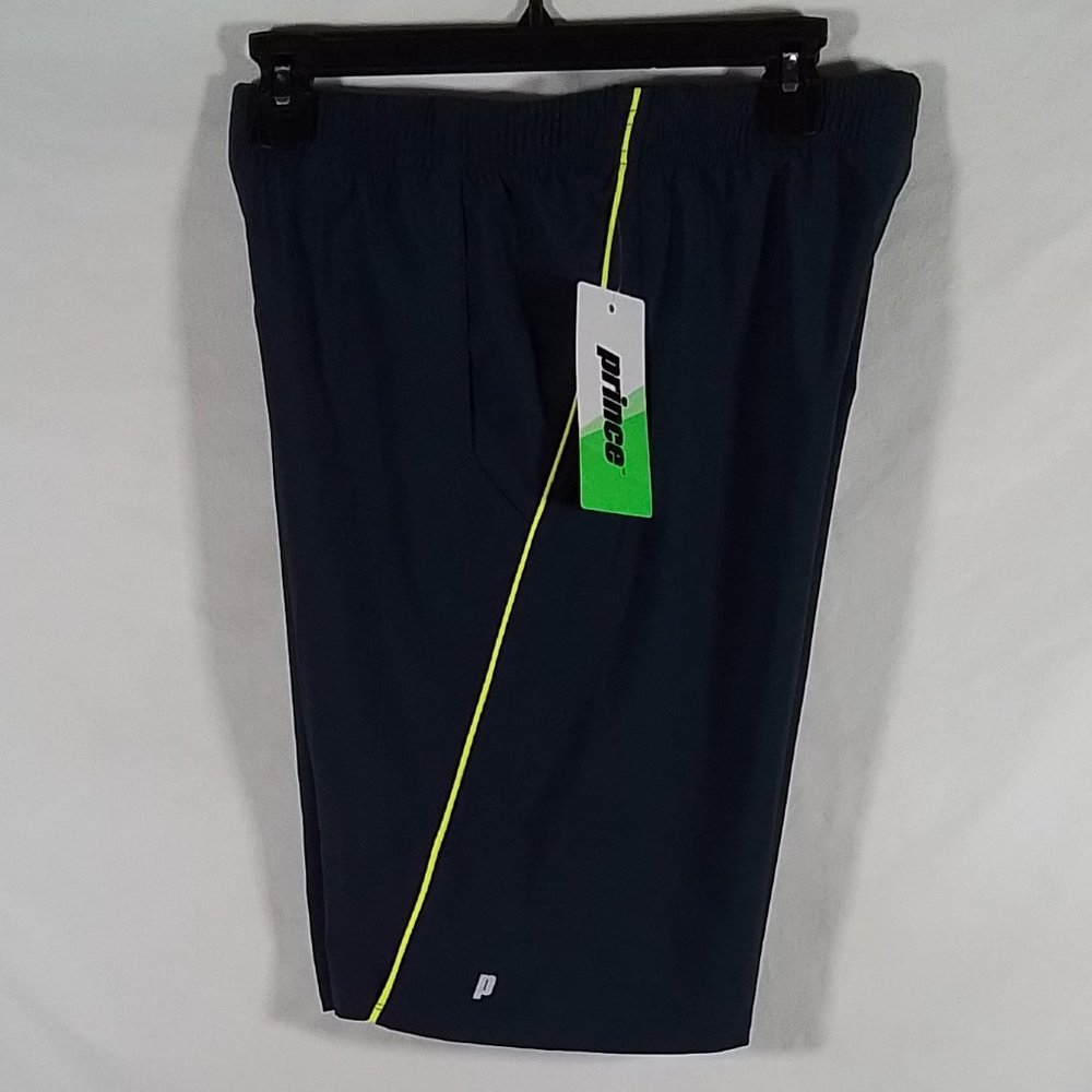 Boy's Prince Contrast Piped Tennis Shorts Navy Blazer-Size: X-Large-New with Tag