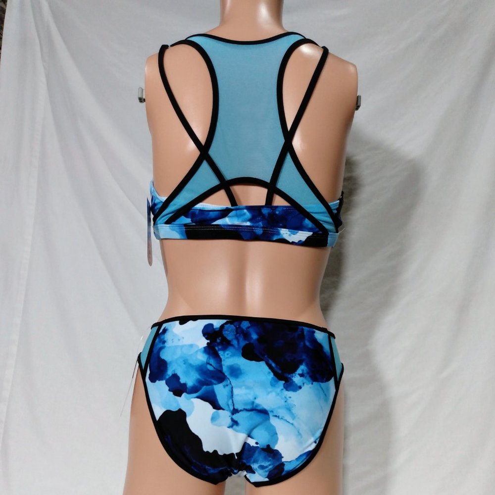 Xersion Bra Top and Hipster Bottom-Pool Blue-Various Sizes