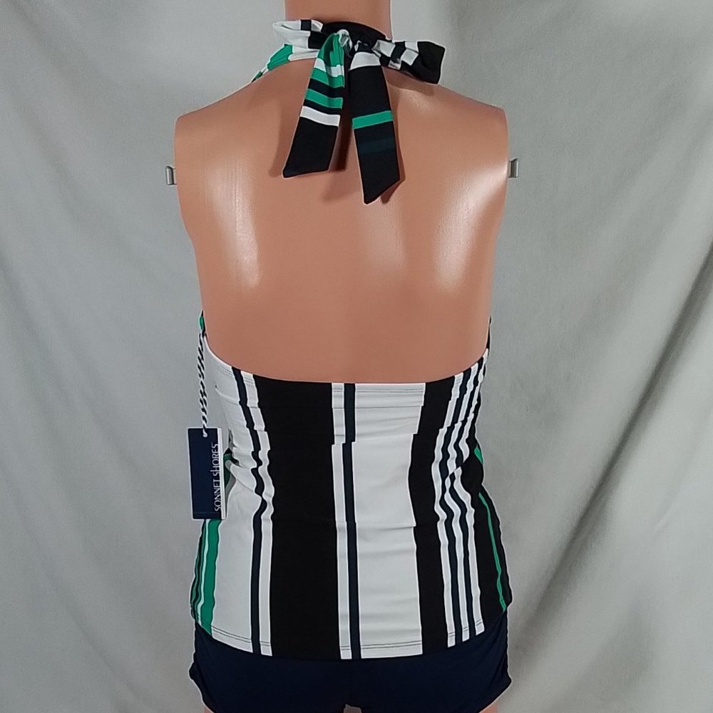 Sonnet Shores Striped Tankini Swimsuit Top-Various Sizes-New with Tags