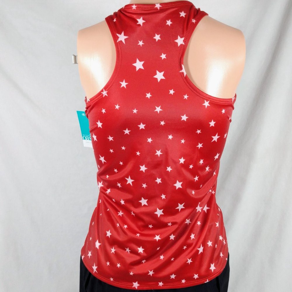 Outdoor Oasis Lined Star Tankini Swimsuit Top-Size 0X-New with Tags