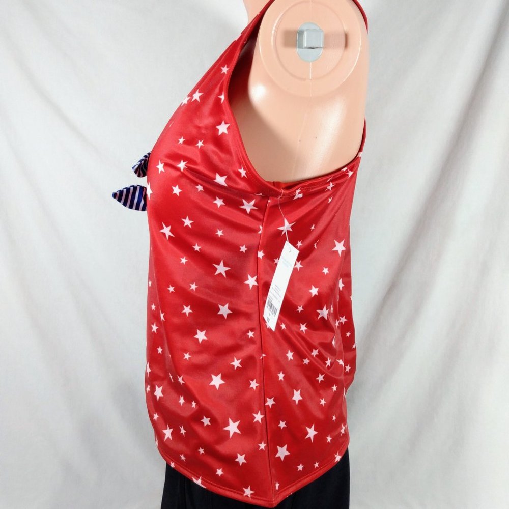 Outdoor Oasis Lined Star Tankini Swimsuit Top-Size 0X-New with Tags