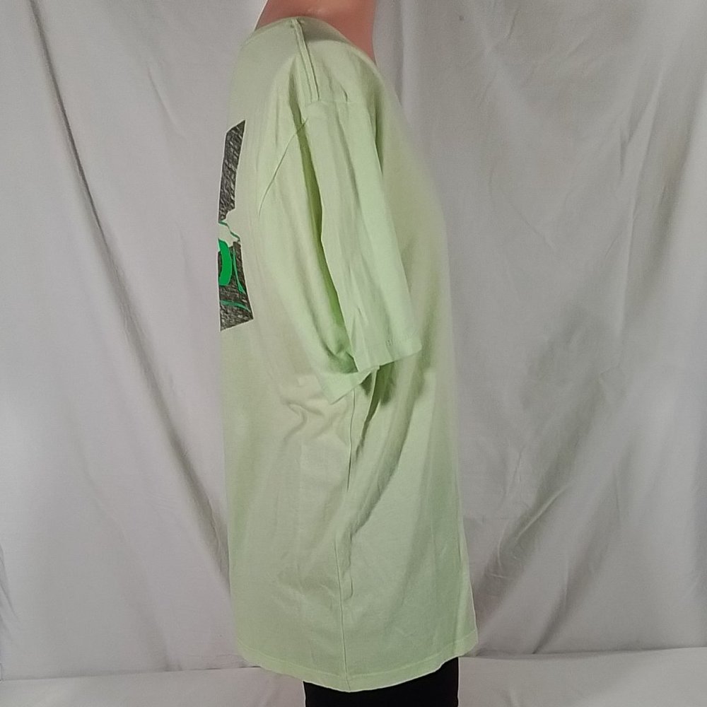 Men's Hurley Everyday Washed One and Only Slashed SS T-Shirt Bright Green-Var Sz