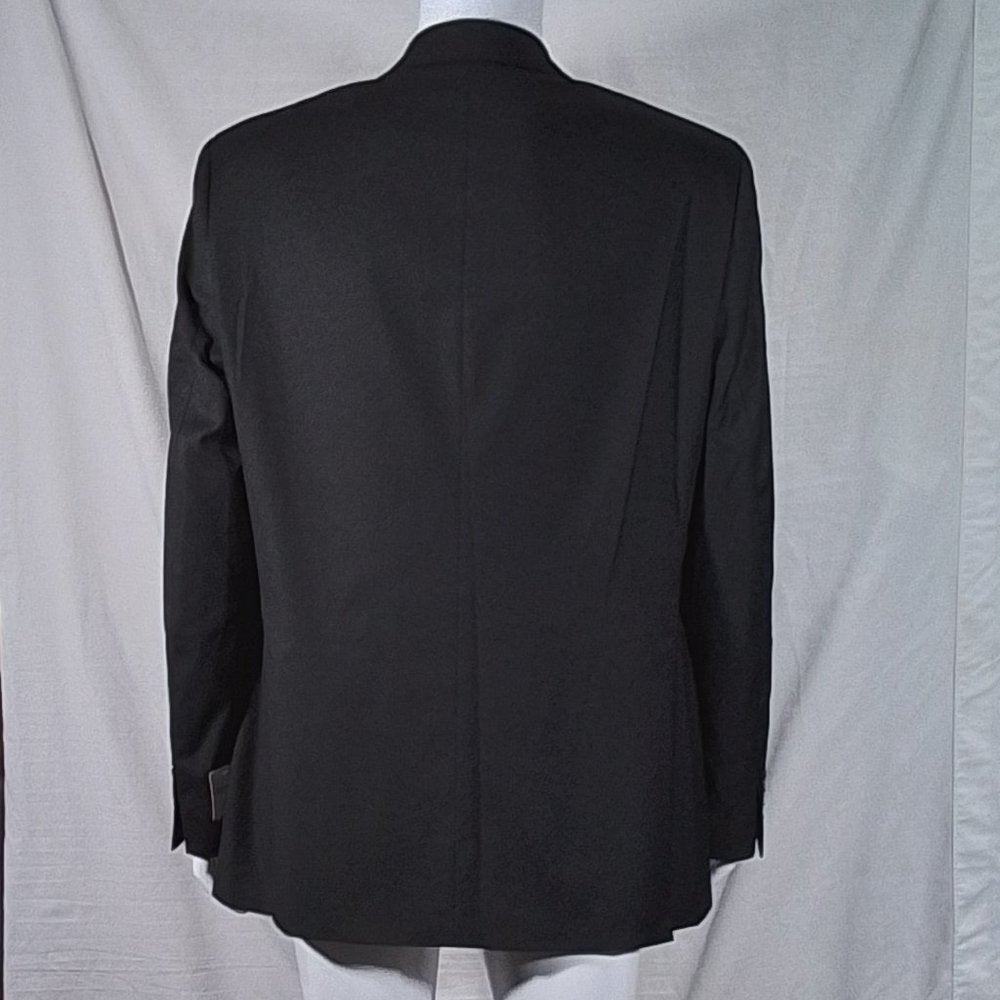 Van Heusen Slim-Fit Single Breasted Suit Jacket Black Size 44 Long New with Tags