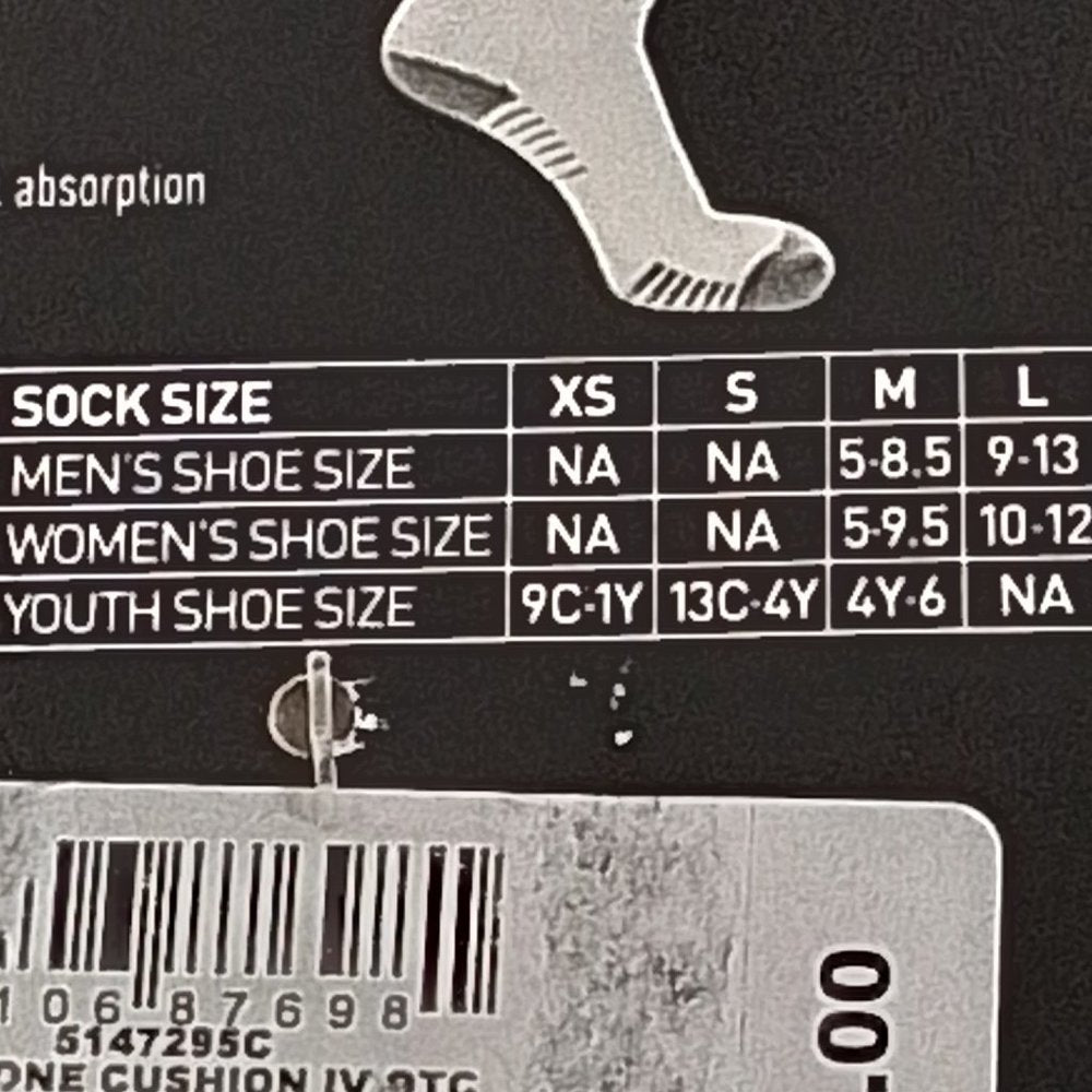 Men's Adidas Copa Zone Cushion IV Soccer Sock White/Bold Blue Sz: Medium-NWT