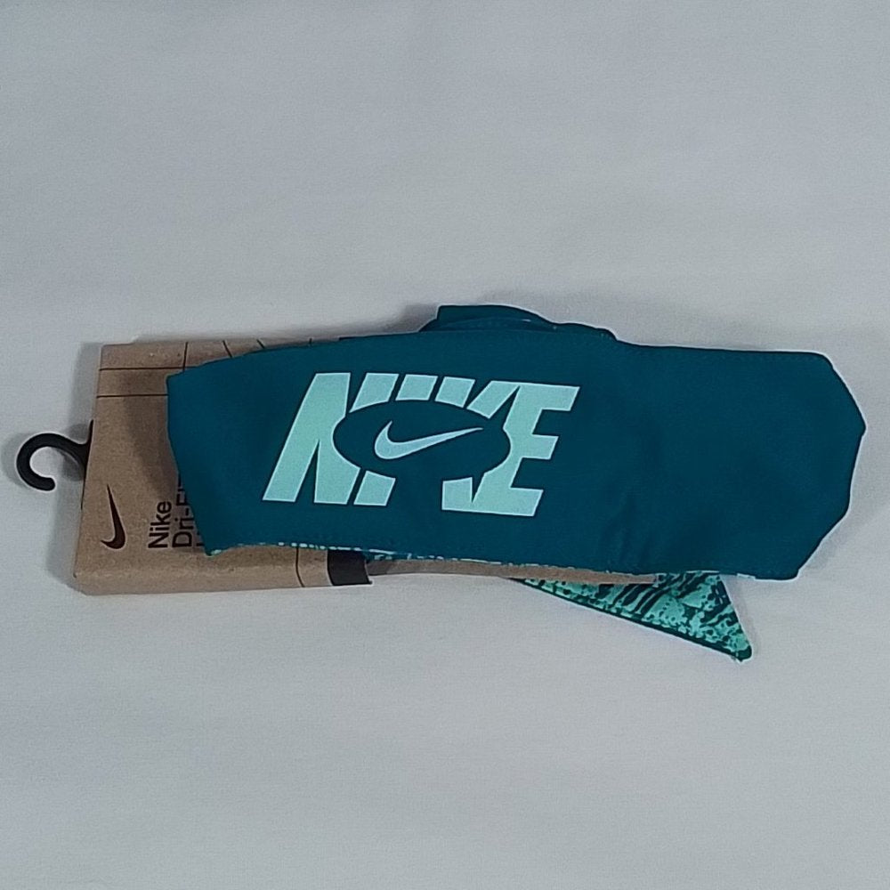 Women's Nike Dri-Fit 4.0 Reversible Head Tie Dark Green - New in Package