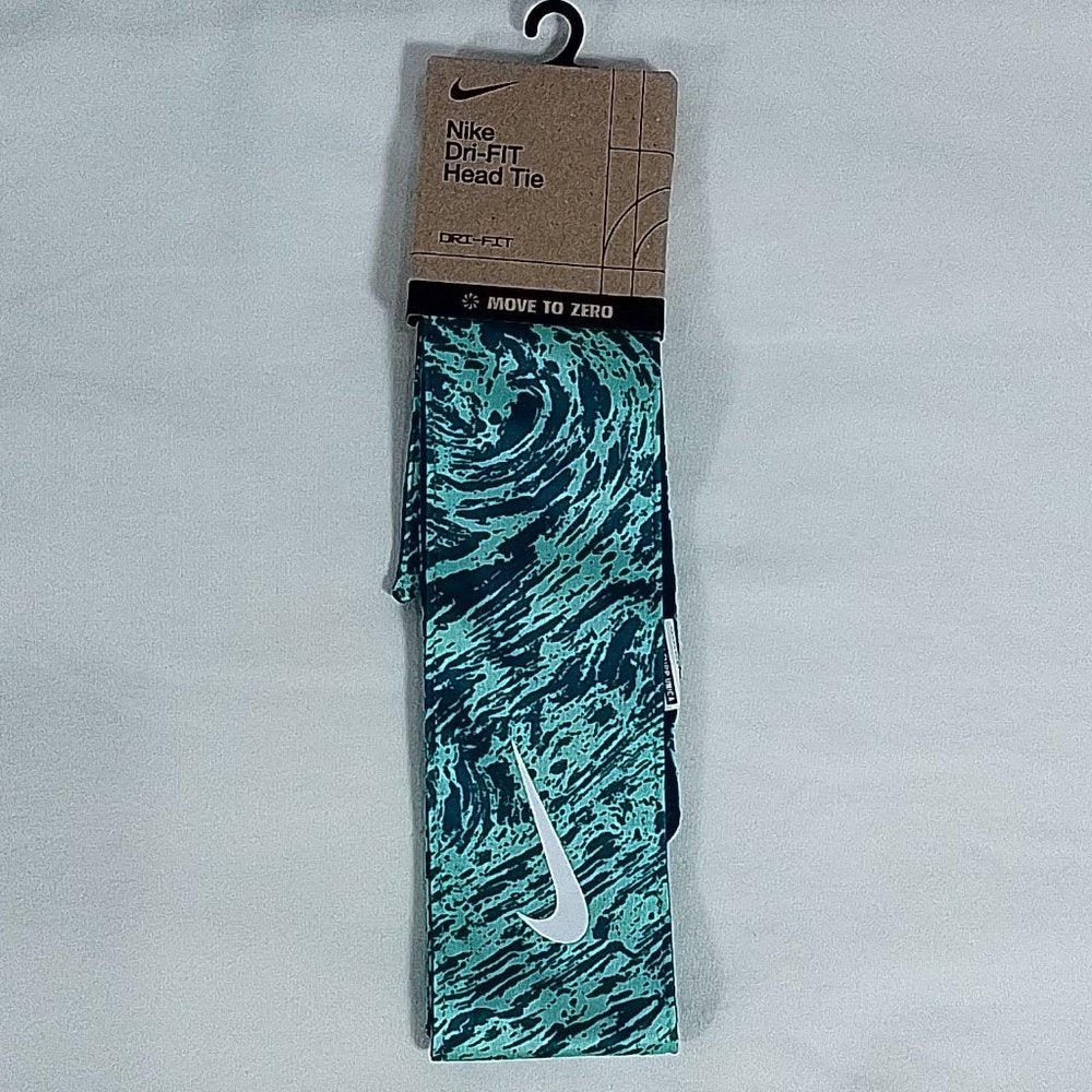 Women's Nike Dri-Fit 4.0 Reversible Head Tie Dark Green - New in Package