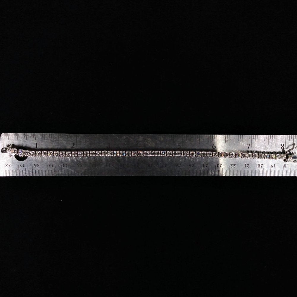 Designs by Gioelli Cubic Zirconia Sterling Silver Tennis Bracelet(B4)