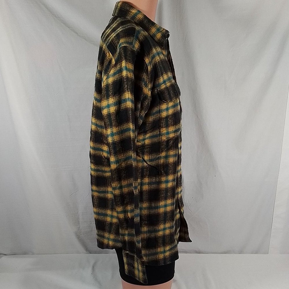 Men's Levi's Relaxed Fit Flannel Worker Overshirt Scottie Plaid Desert Sz: M-NWT