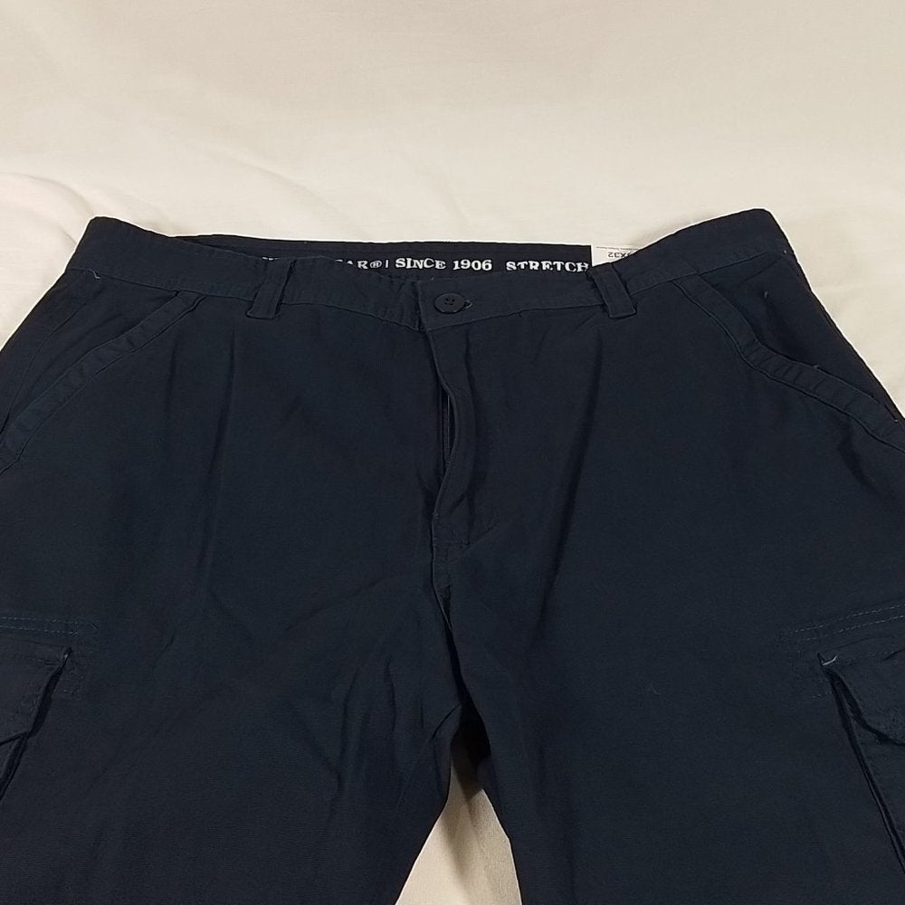Smith's Workwear Relaxed Fit Stretch Canvas Cargo Pant - Navy - 38x32 - NWT