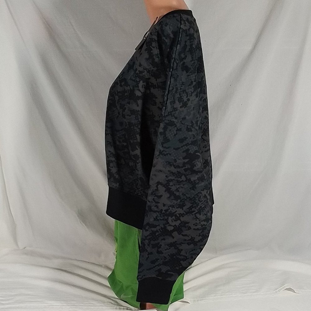 Women's Under Armour Camo Rival Fleece Crew Sweatshirt Black-Various Sizes-NWT