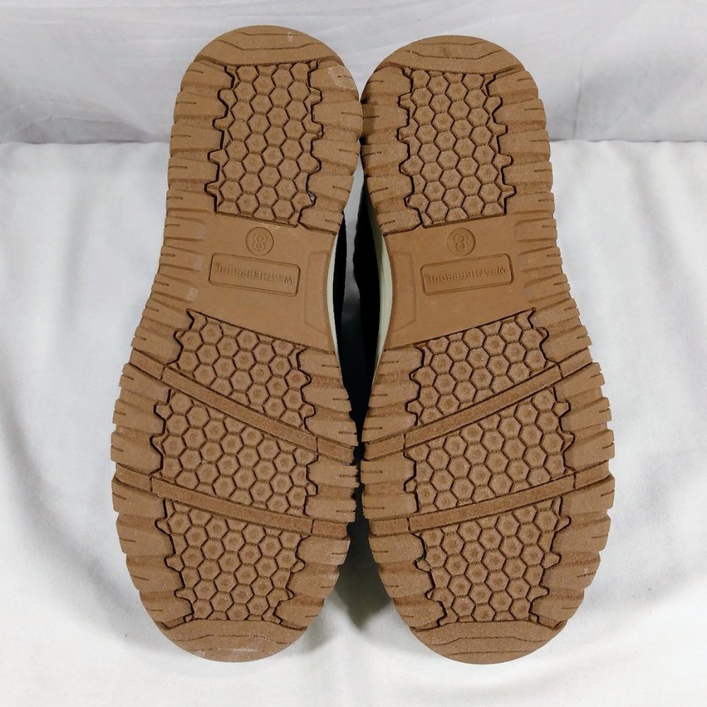 Weatherproof Slope Memory Foam Men Sneaker Boots Knit Collar-Brown-Various Size