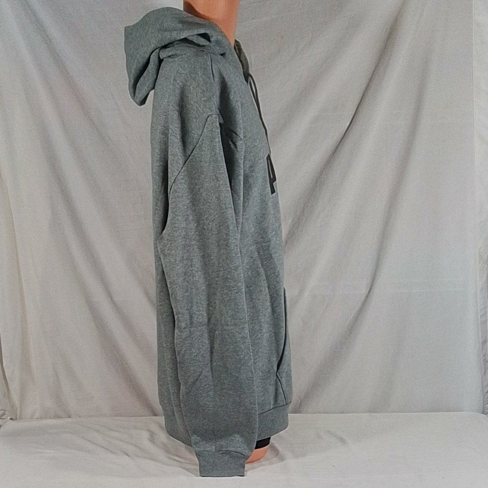 Men's Puma Big & Tall Fleece Logo Pullover Hoodie-Heather Grey-Various Sizes-NWT