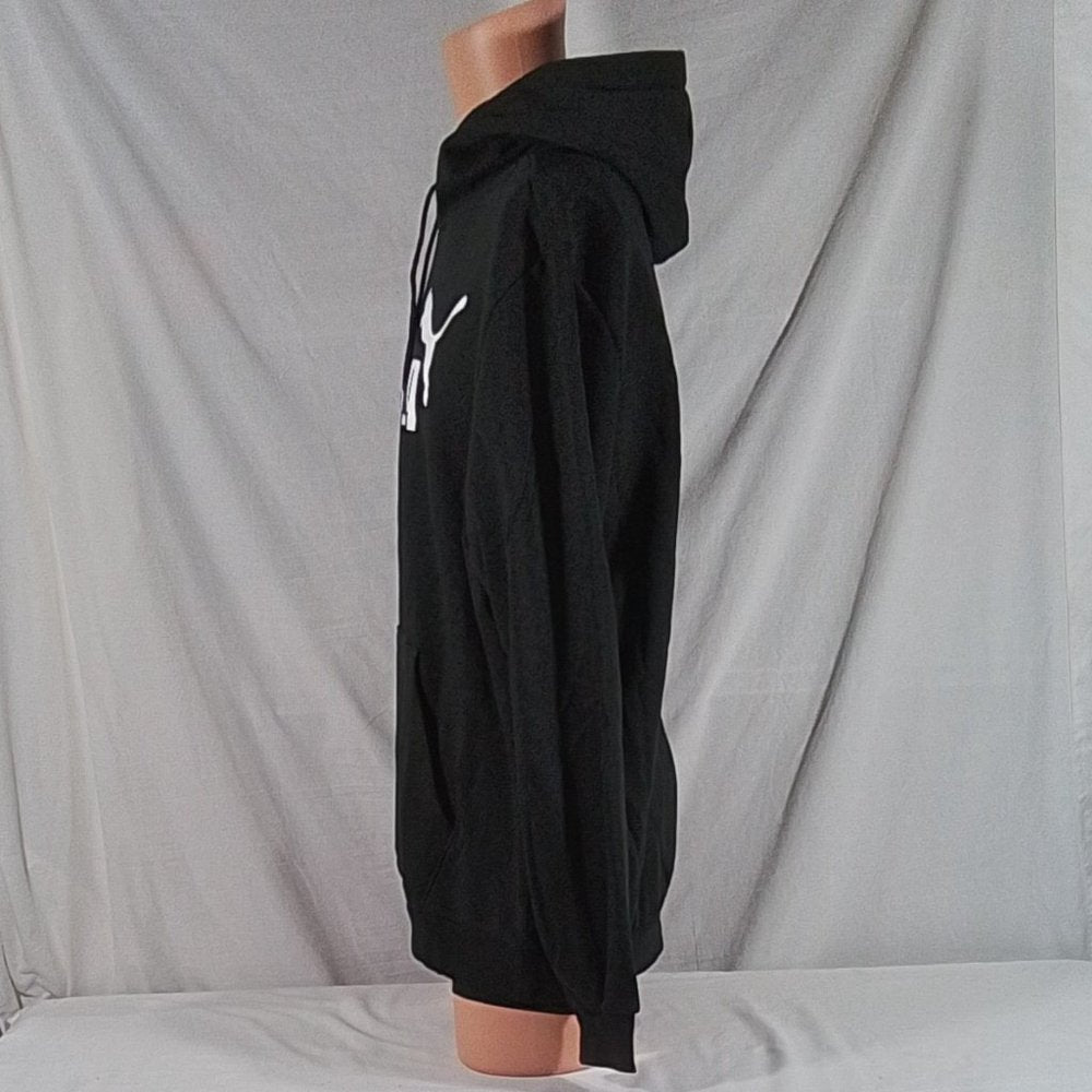 Men's Puma Big & Tall Big Logo Essential Hoodie-Cotton Black-VAR SZS-New w/Tags
