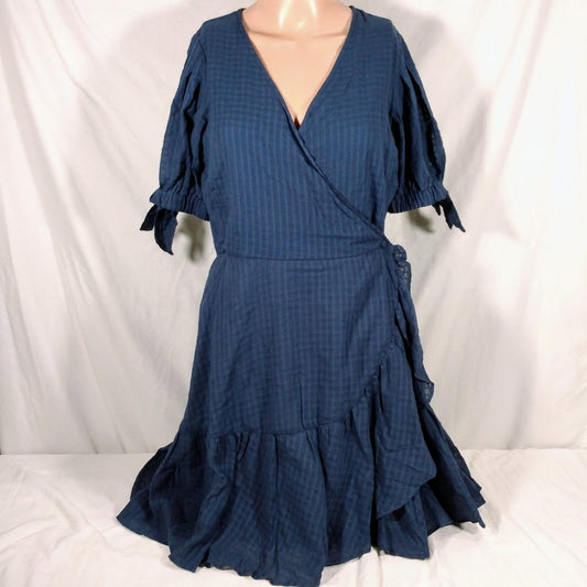 Women's LC Lauren Conrad Mini Wrap Dress-Navy-Various Sizes-New with Tags