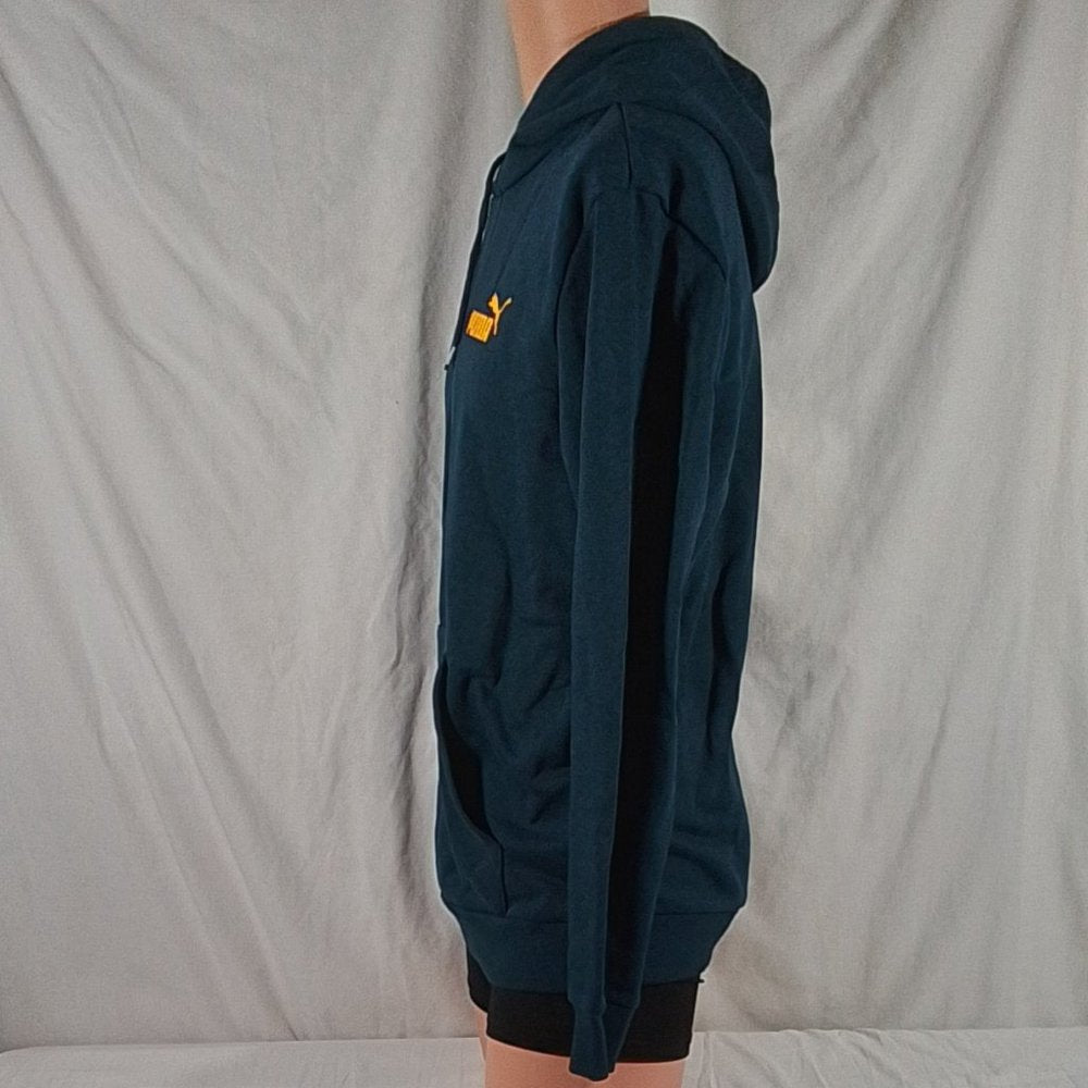 Men's Puma Pullover Fleece Hoodie-Dark Teal-Medium- NWOT