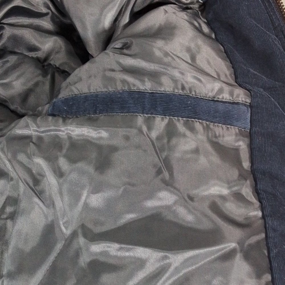 Men's Levi's Quilted Corduroy Puffer Jacket-Navy-Small-NWT