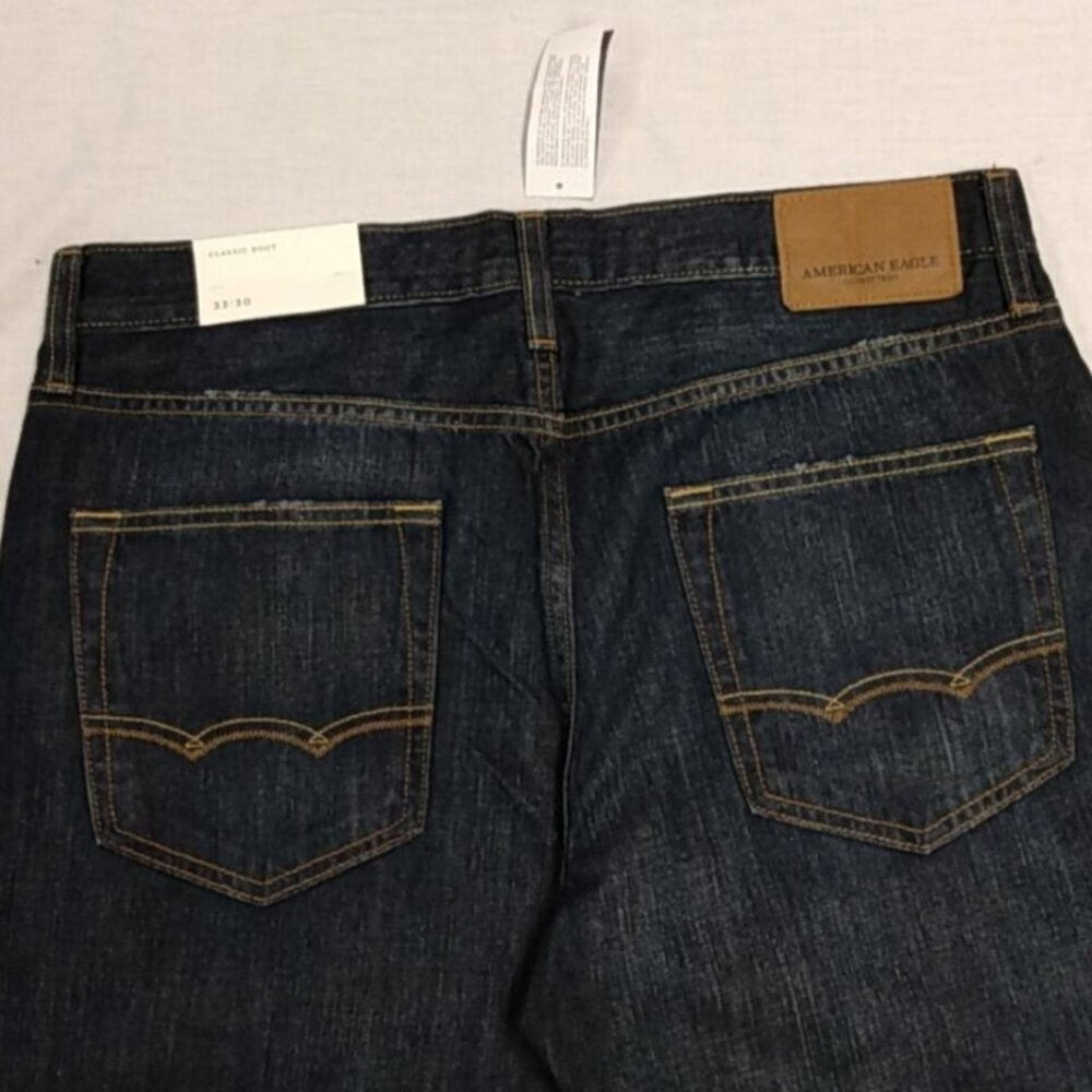 AEO Classic Boot Jeans - Dark Wash N0. 3825 - 30" Inseam -Various Sizes - NWT