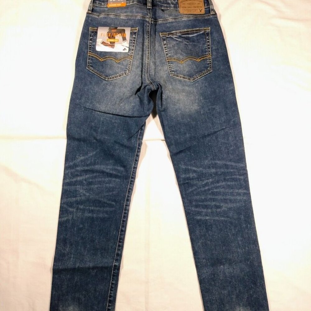 American Eagle Slim Straight Extreme - Flex Dark Indigo #4008- 30x32 - NWT