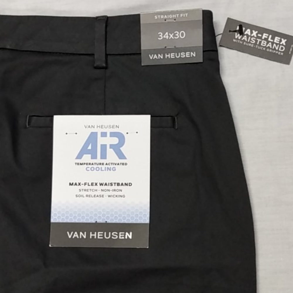 Van Heusen Air Straight Fit - Asphalt - 32" Inseam - New with Tags