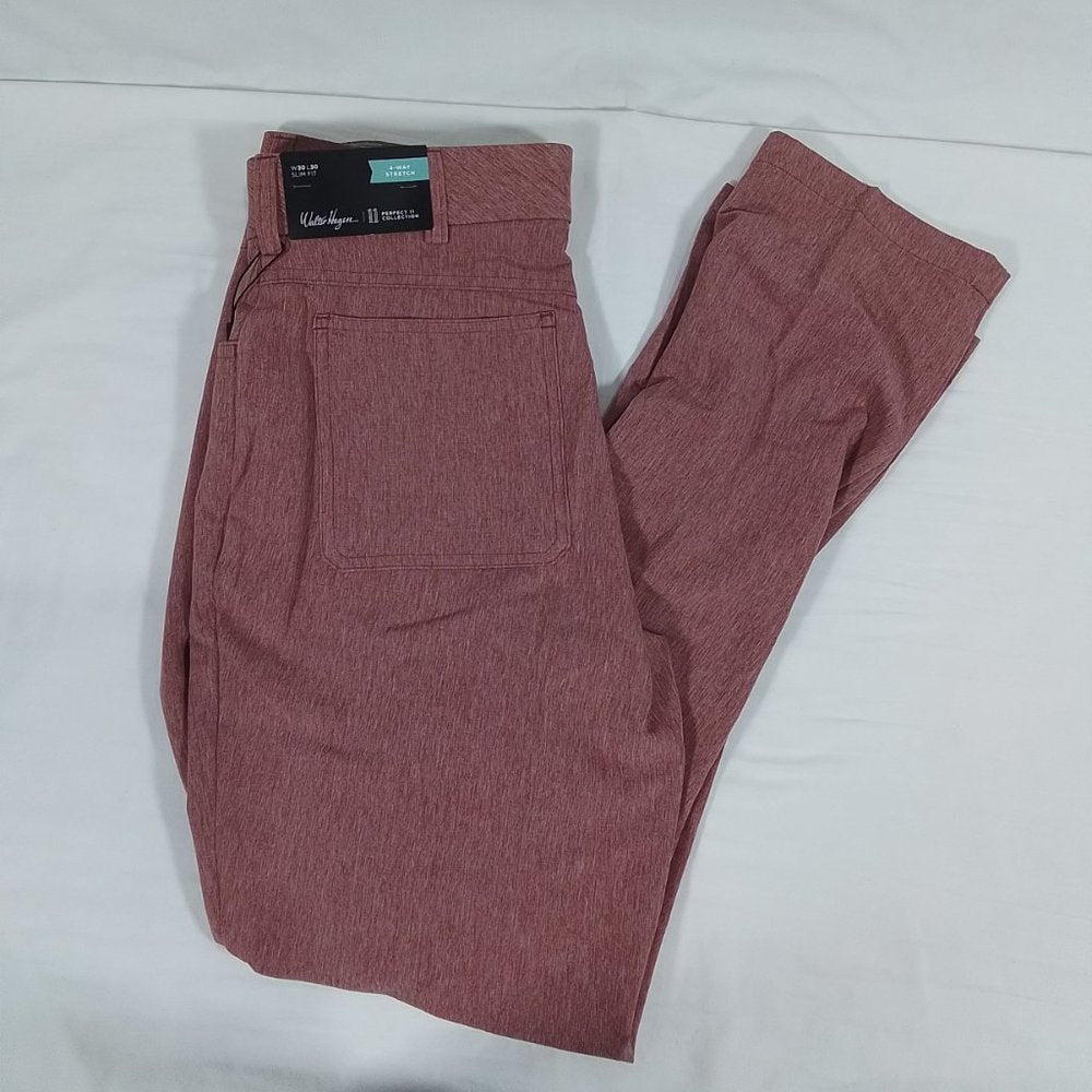 Walter Hagen Men's Perfect 11-5 Pocket Slim Fit Golf Pants - 34" Inseam - NWT