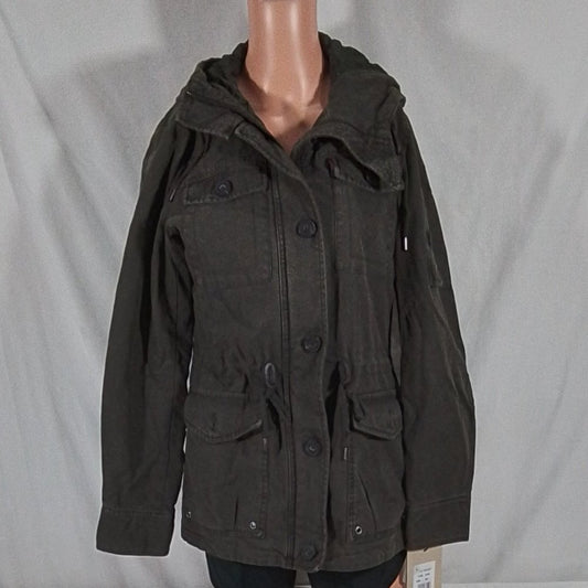 Women's Levi's Hooded Military Jacket - Army Green - S - NWT