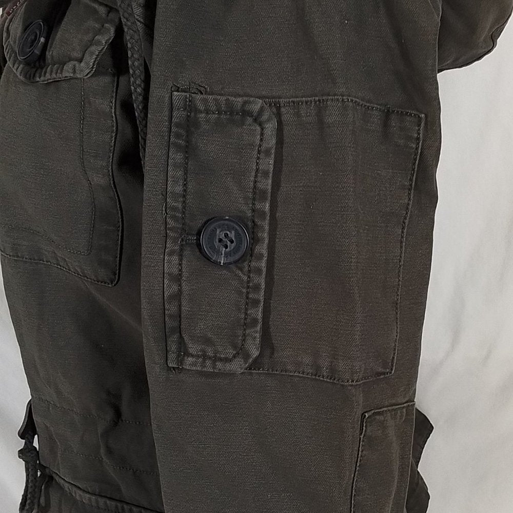 Women's Levi's Hooded Military Jacket - Army Green - S - NWT