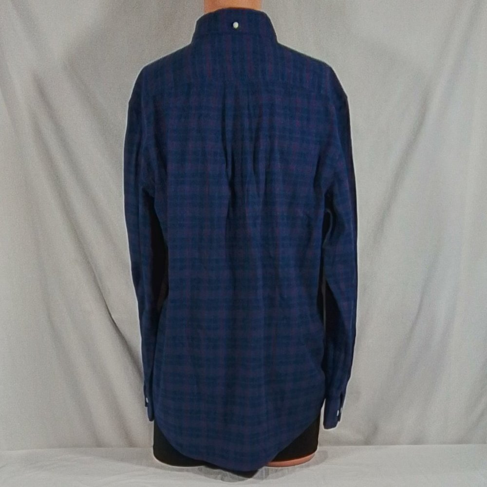 Men's Tommy Hilfiger Bennett Tartan Plaid Button Down - Dark Blue - Large - NWT