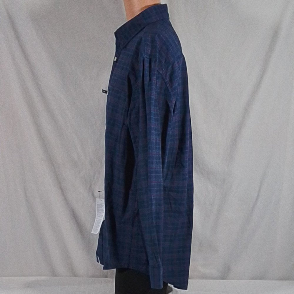Men's Tommy Hilfiger Bennett Tartan Plaid Button Down - Dark Blue - Large - NWT
