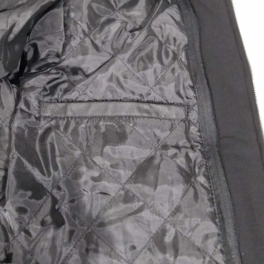 Men's Vintage Leather Racing Jacket With Detachable Hood - Var Sz - NWT