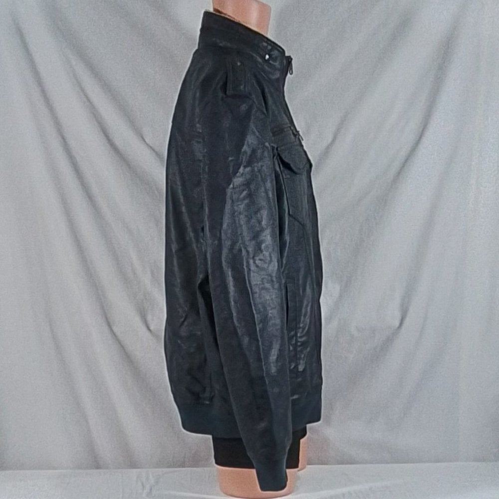 Men's Levi's Sherpa Lined Faux Leather Aviator Bomber - Navy - XL - NWT