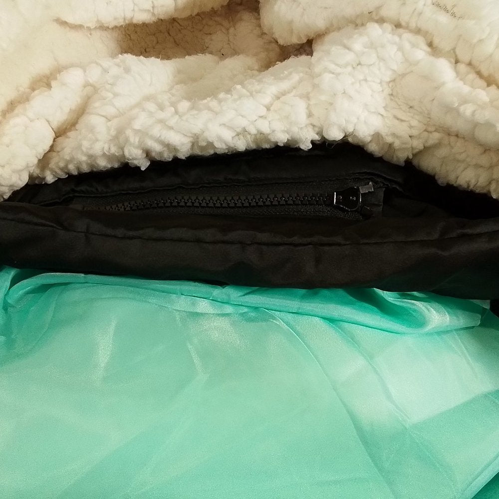 Big Girl's Thereabouts Puffer Jacket With Removeable Faux Fur Hood - Black - 2XL