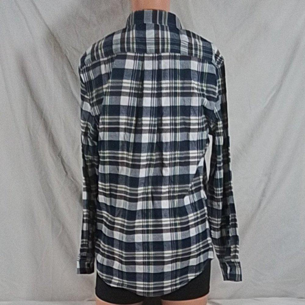 Men's U.S. Polo Assn. LS Plaid Button-Down Shirt - Navy - Var Szs - NWT