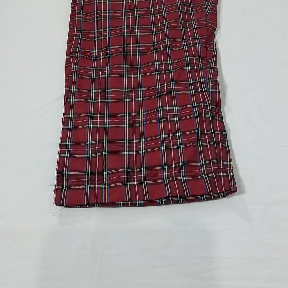 Men's Hanes Broadcloth Long Sleeve Pajama Set - Red Plaid - Various Szs - NWT