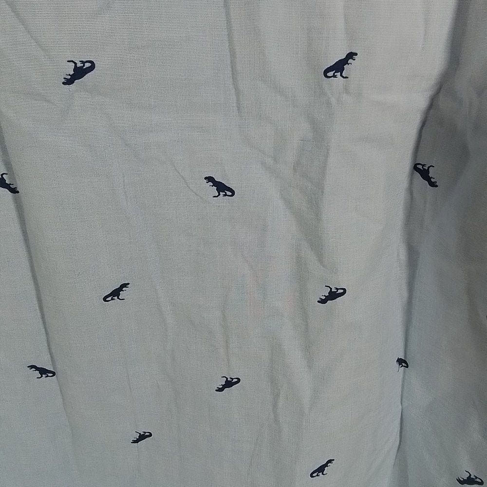 Boy's Carter's Dinosaur Print Button Down Shirt - Powder Blue - 8 - NWT