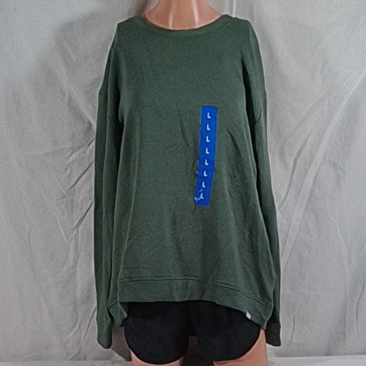 Women's Orvis Relaxed Fit Hi Low Rounded Hem Pullover - Green - Var Szs - NWT