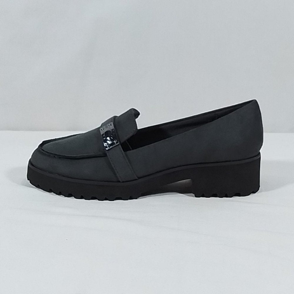 EASY SPIRIT Women's Waverlie Loafer In Dark Gray - 5 New in Box