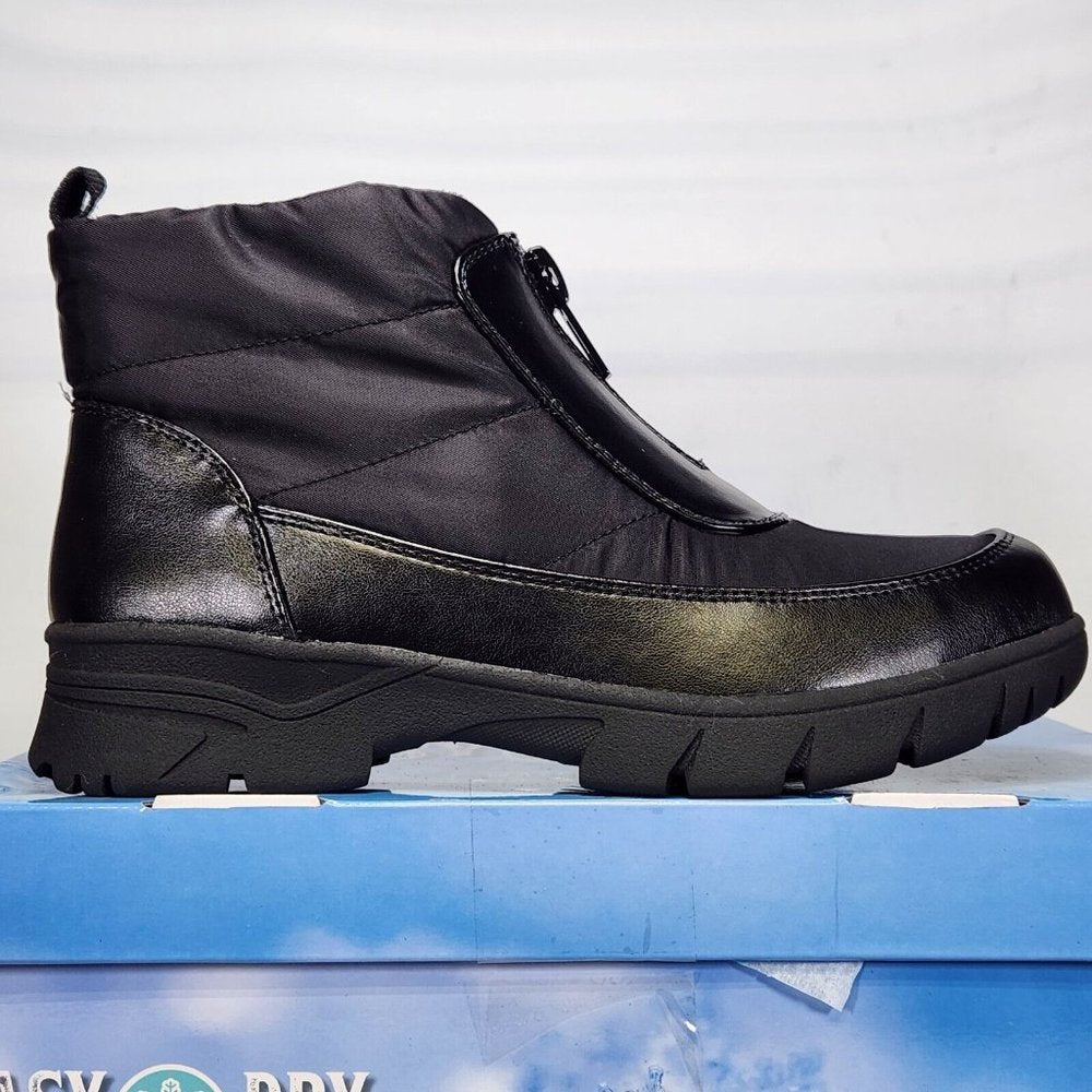 Easy Street Women's Nyky Waterproof Booties - 8.5 Medium - Black - NIB