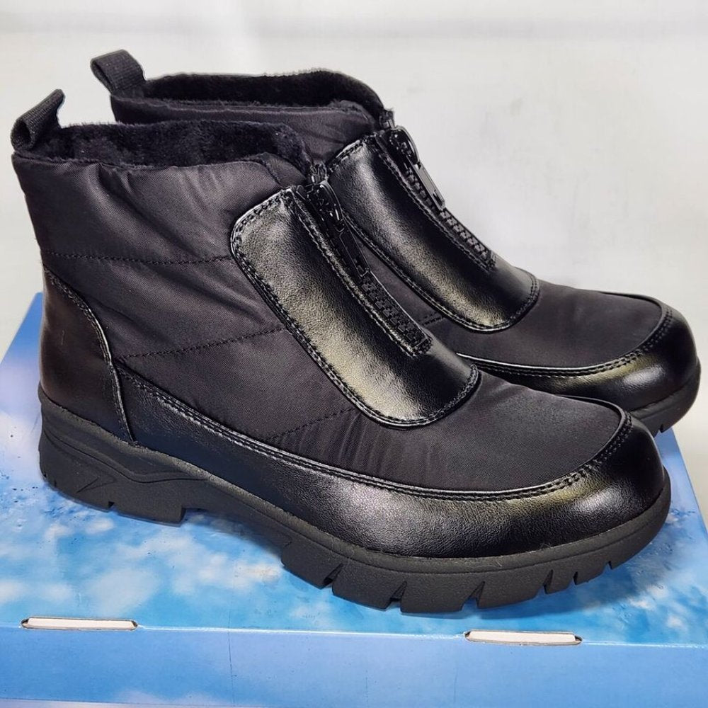 Easy Street Women's Nyky Waterproof Booties - 8.5 Medium - Black - NIB