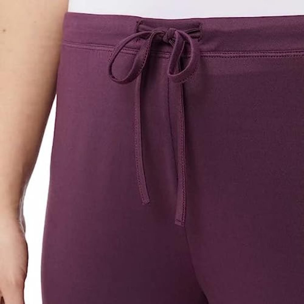 32 Degrees Heat 2 Pack Ladies Sleep Pants - Large - Black & Prune Purple - NWT