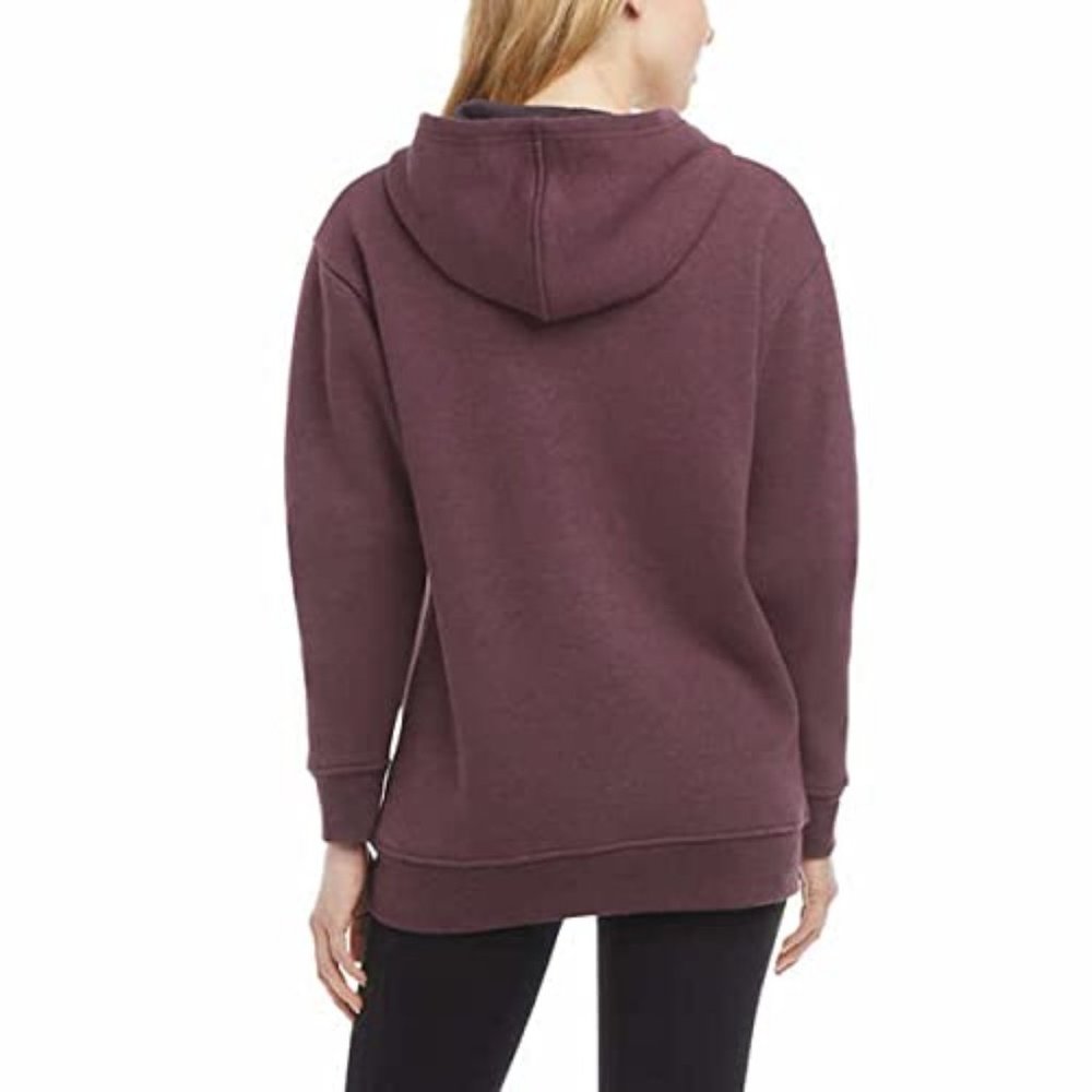 Danskin Ladies Soft Brushed Fleece Full Zip Hoodie - Red - Medium - NWT