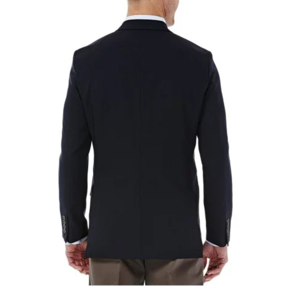 Haggar Men's in Motion Tailored-Fit Blazer - 48 Long - Blue - NWT